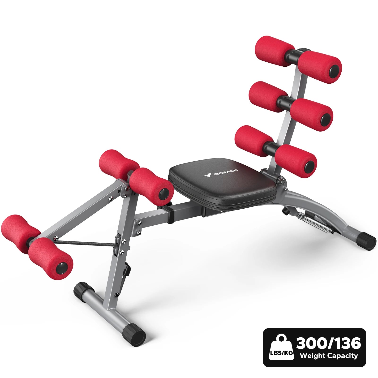 Ab Machine Multi-Functional Adjustable Ab Trainer Workout Bench for Home Gym