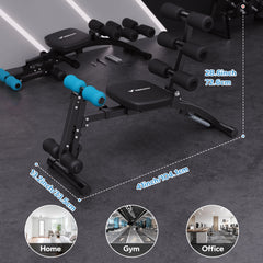 Ab Machine Multi-Functional Adjustable Ab Trainer Workout Bench for Home Gym