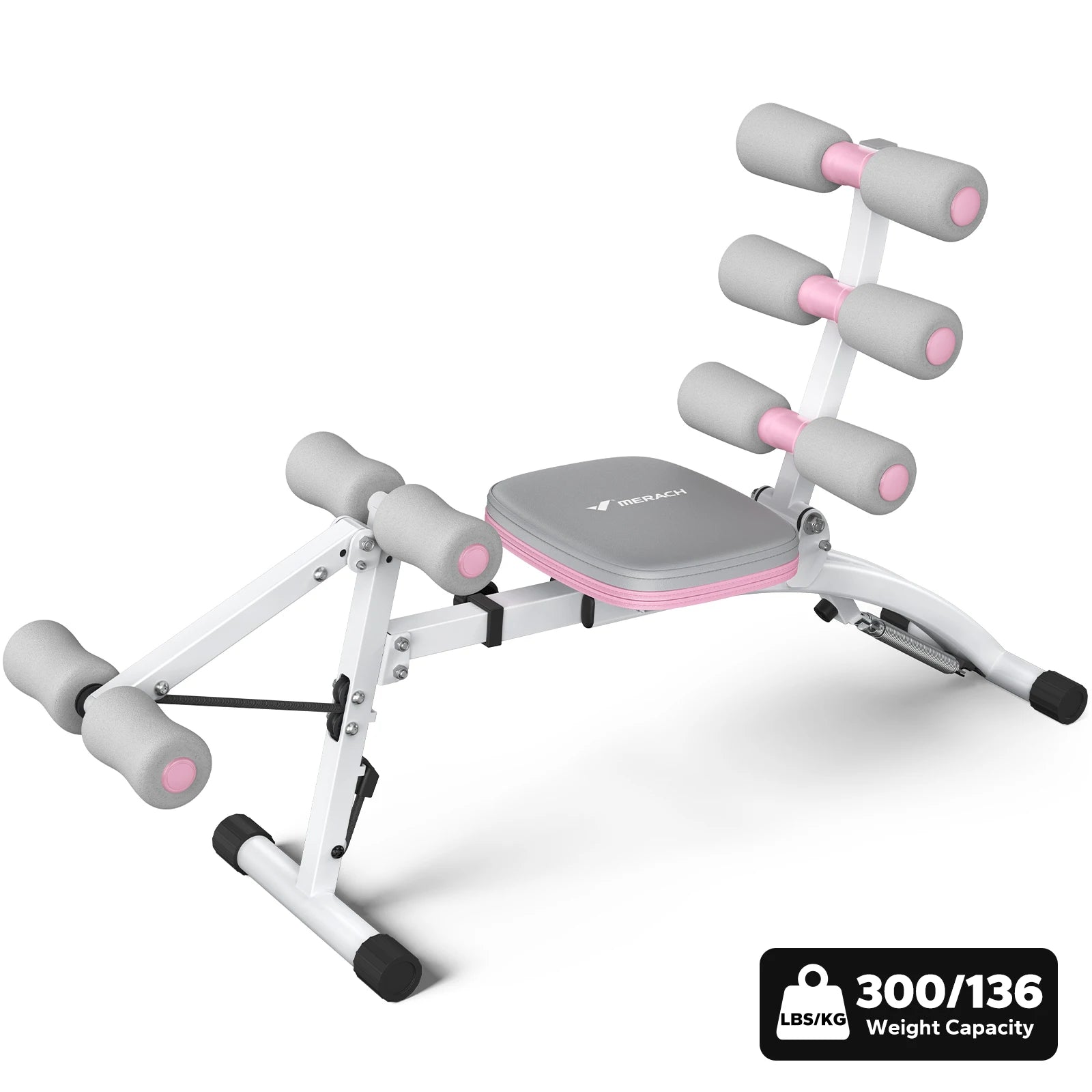 Ab Machine Multi-Functional Adjustable Ab Trainer Workout Bench for Home Gym