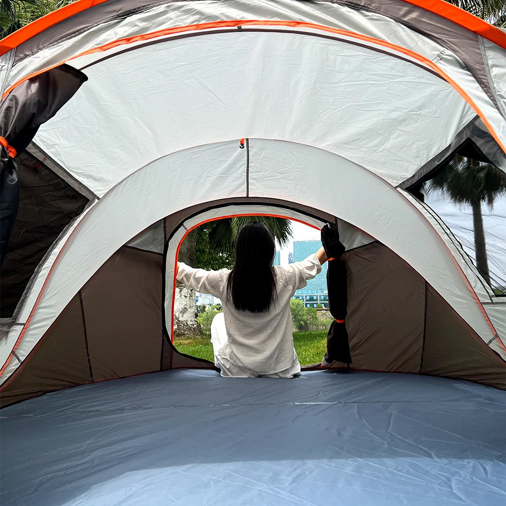 Quick opening hand throw tent waterproof camping boat tent
