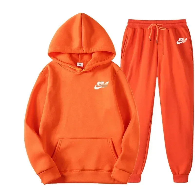 Autumn Men Casual Two Piece Sets Sweatshirts