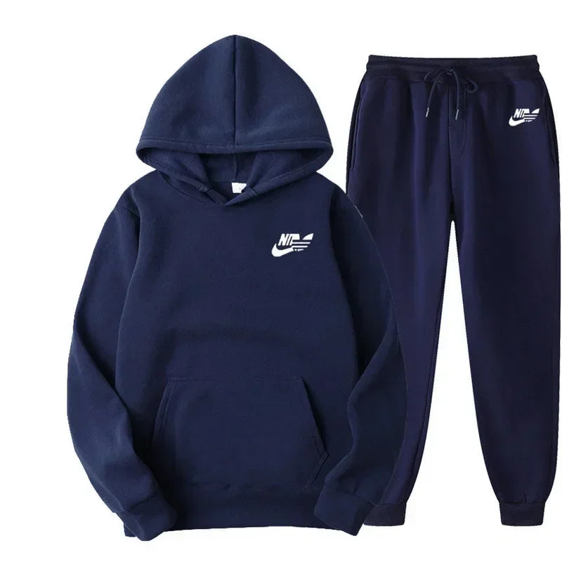 Autumn Men Casual Two Piece Sets Sweatshirts