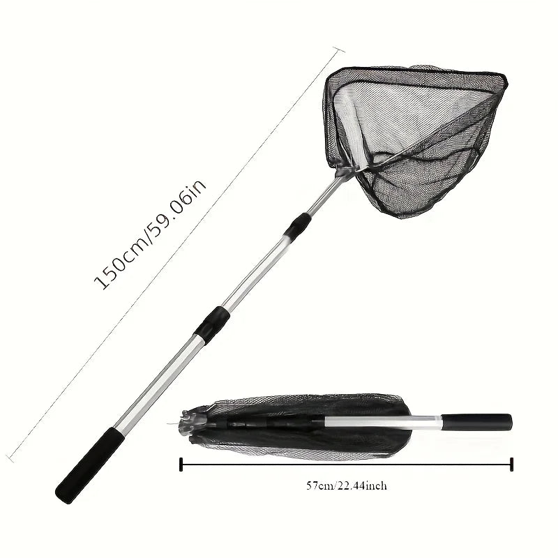 1Ultra-lightweight Foldable Fishing Net - Durable Aluminum Alloy Telescopic