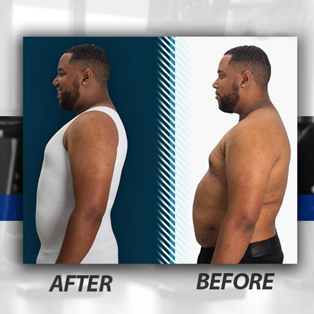 Men Body Shaper Slimming Compression Vest Undershirt