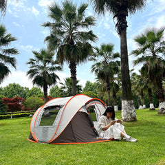 Quick opening hand throw tent waterproof camping boat tent