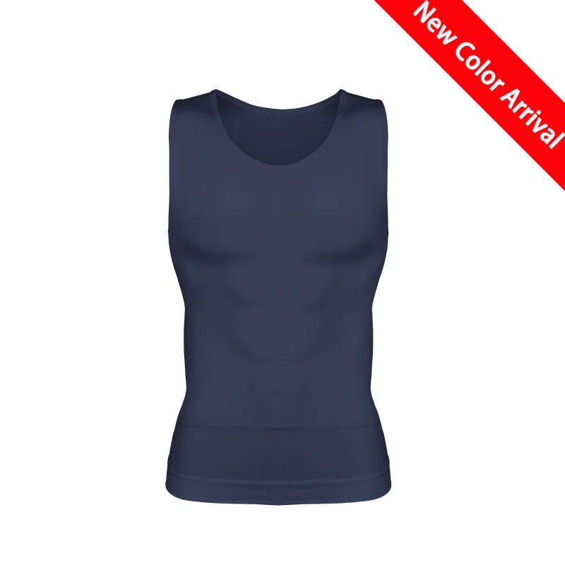 Men Body Shaper Slimming Compression Vest Undershirt