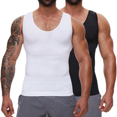 Men Body Shaper Slimming Compression Vest Undershirt