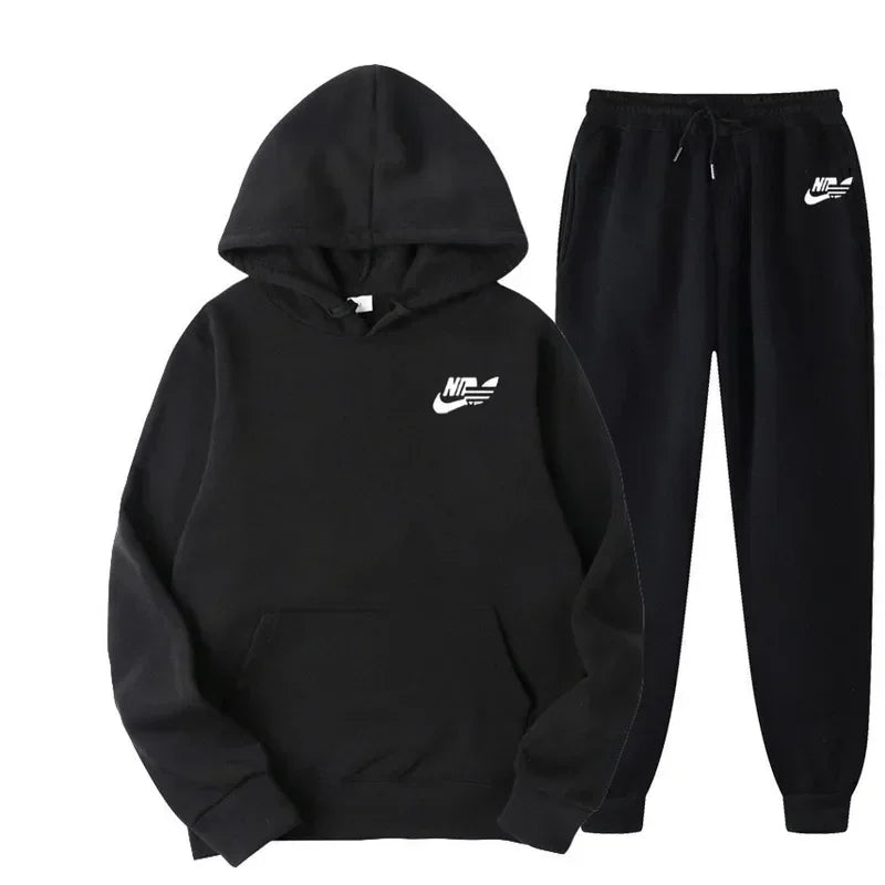 Autumn Men Casual Two Piece Sets Sweatshirts