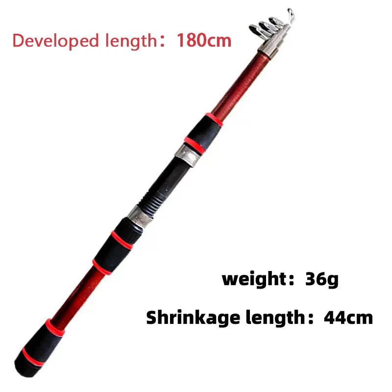 Fishing Pole Set Full Kits With Telescopic Fishing Rod
