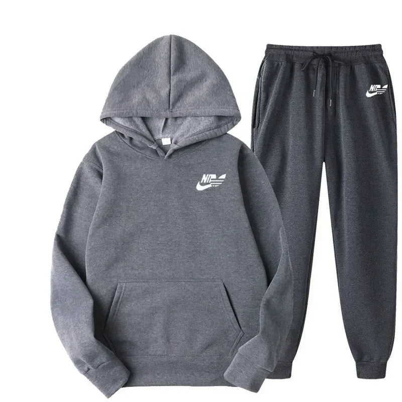Autumn Men Casual Two Piece Sets Sweatshirts
