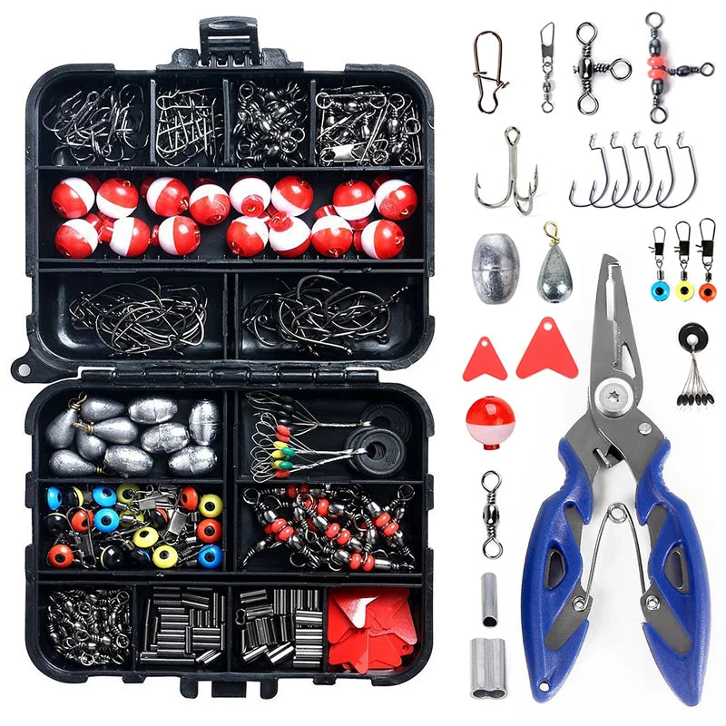 Outdoor Fishing Accessories Set With Tackle Box