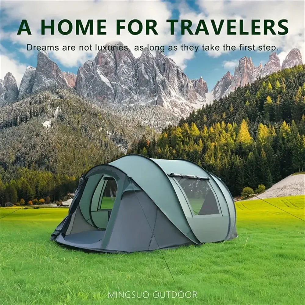 Quick opening hand throw tent waterproof camping boat tent