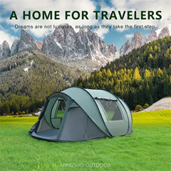 Quick opening hand throw tent waterproof camping boat tent
