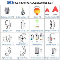 Outdoor Fishing Accessories Set With Tackle Box