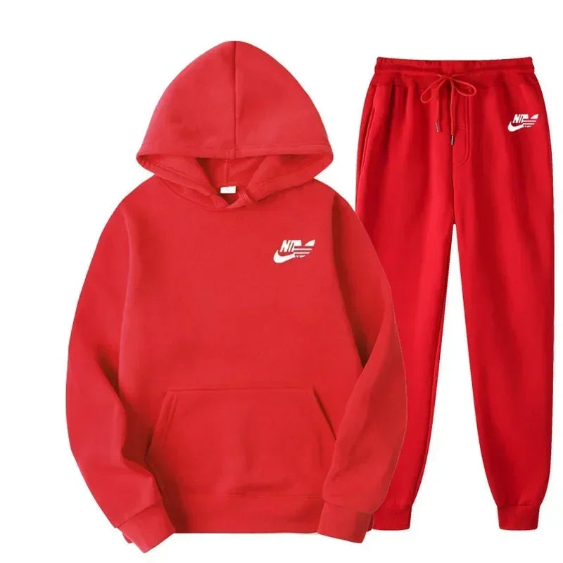 Autumn Men Casual Two Piece Sets Sweatshirts