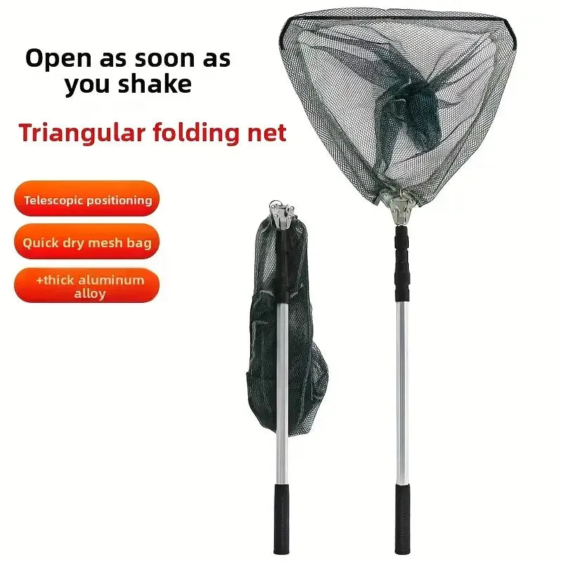 1Ultra-lightweight Foldable Fishing Net - Durable Aluminum Alloy Telescopic