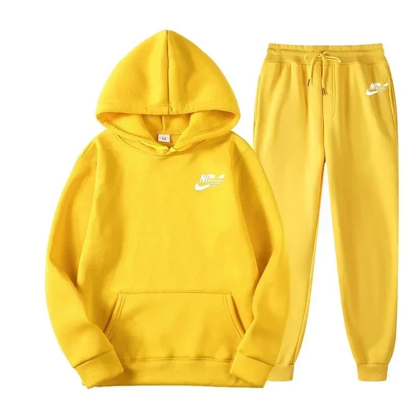 Autumn Men Casual Two Piece Sets Sweatshirts
