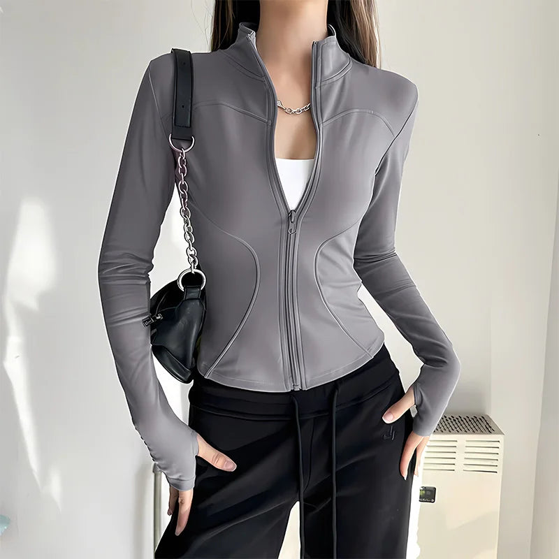 Fall Pilates Quick-Dry Athletic Jacket for Women