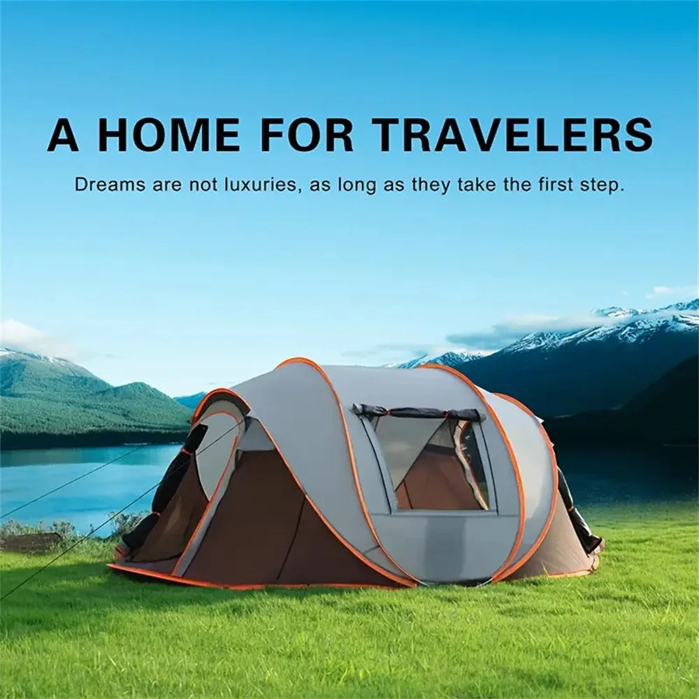 Quick opening hand throw tent waterproof camping boat tent