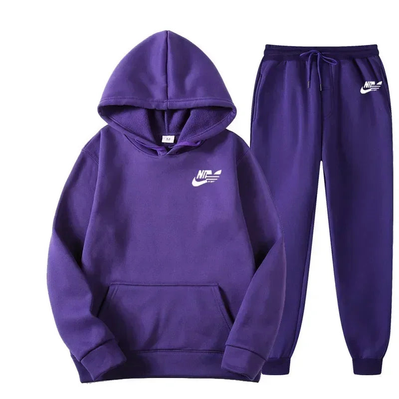 Autumn Men Casual Two Piece Sets Sweatshirts