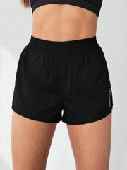 Style Faux Two-Piece Anti-Exposure Yoga Shorts Sports Shorts